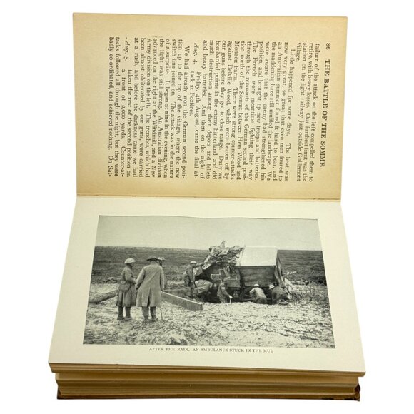 The "Battle of the Somme" J Book HC Antique 1917 Picture Cover Grosset Dunlap - Picture 14 of 16